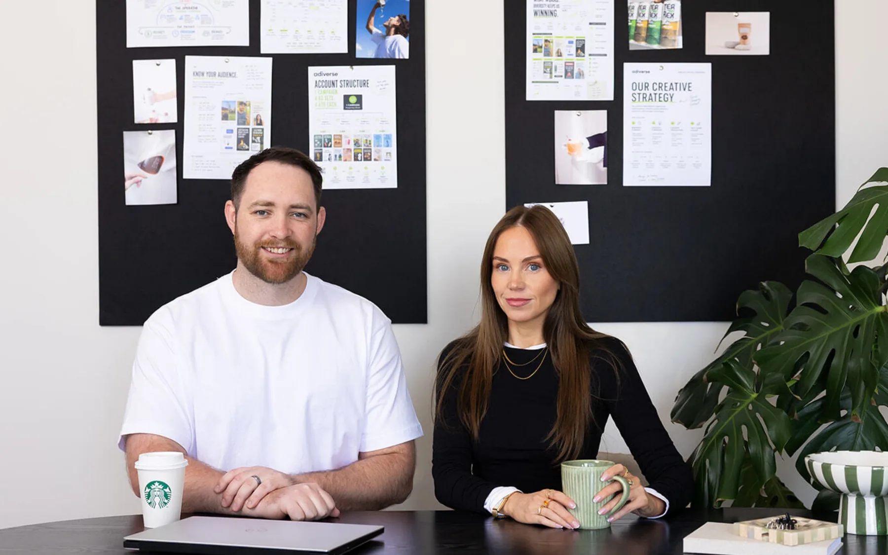 Lachie and Sophie, co-founders of adiverse